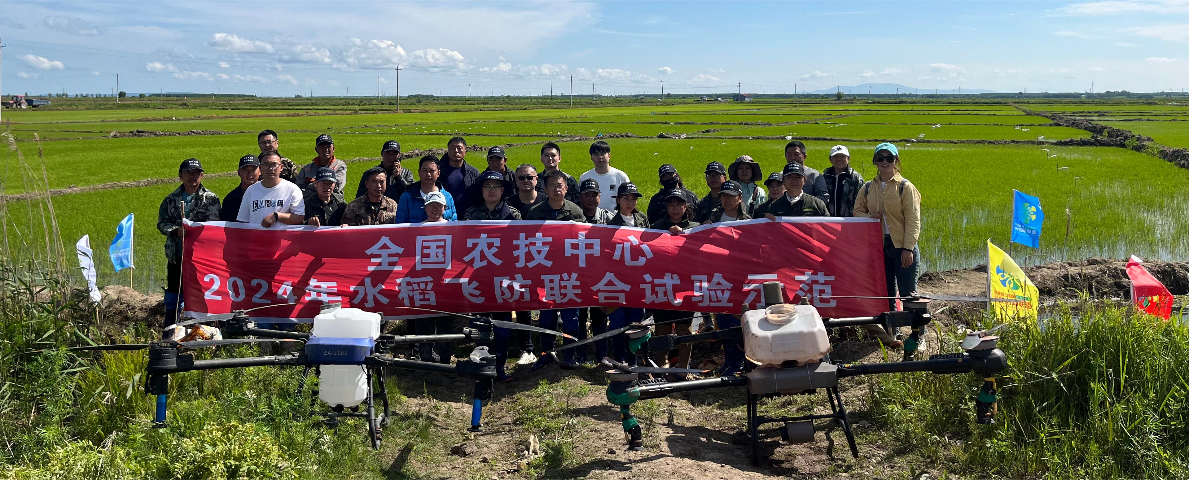 植保无人飞机施药防病虫提单产联合试验——黑龙江抚远站
